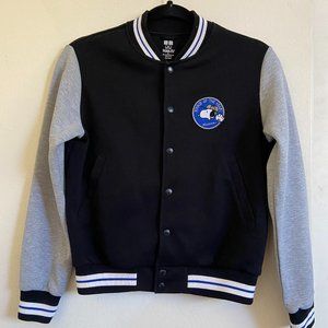 Uniqlo Snoopy Varsity Bomber Jacket - Size 13 (Boys)
